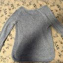 Divided Heather Blue Knit V-Neck Sweater Photo 3