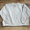 Christopher & Banks Vintage Horsegirl White Denim Jacket Embroidered Cropped  Photo 3