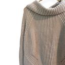 Moon & Madison Cream Oversized Crop Cowl Neck Chunky Knit Sweater Size Medium Photo 7