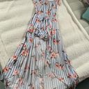 One Piece Short Sleeve Long Dress  With Attached Shorts Photo 3