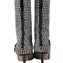 Jimmy Choo  Vintage VTG Wool Houndstooth Pattern Heeled Boots Pointed Toe Size 38 Photo 5