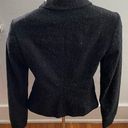 Sisley Y2K wool & silk blend gray marled blazer, size 38 or 4 preppy pockets Photo 2