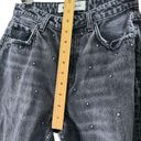 Reformation  Harley Jeans Slim Fit Studded High Rise In Pacific Faded Black 25 Photo 12