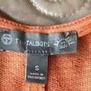 Talbots T By  Orange Striped Textured Terry Cloth Knee Length Shirt Dress Size S Photo 5