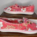 Tommy Hilfiger Distressed Coral Cream White Tropical Floral Slip On Shoes SZ 6.5 Photo 0