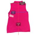 Harper NWT Riley & Rae Women's Pink Sleeveless   Solid Turtleneck Top Size Medium Photo 6