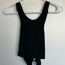 Princess Polly Black Cross Back Tank Top Photo 2