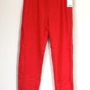 Mate the Label NWT  Organic Red Fleece Relaxed Pocket Sweatpants - L Photo 2