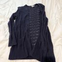 Loft  Navy Blue Knit Cardigan Photo 2