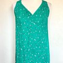 Isabel Maternity  Teal Floral V-Neck Tank Top S Photo 2