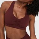 Aerie Offline By  Real Me Ruched Sports Bra Royal Berry Red Size Medium Padded Photo 0