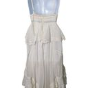 Rococo  Sand Mia Maxi Dress Lace Trim White Handkerchief Hem XS NWT Photo 2