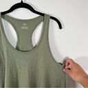 Aerie Sleeveless Racerback Dress Black Sage Green Cotton Women's Size Small Photo 5