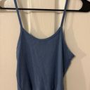 Full Tilt Blue Ruched Tank Top Photo 1