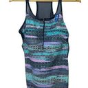 Free Country  Swimwear 1/4 Zip Tropic Turquoise Racerback Swim Top XXL  NEW Photo 0