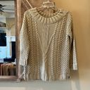 Alya Francescas Tan Crewneck Sweater Pullover  Cozy Womens Small Roomy New Photo 6