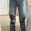 Eunina Distressed Cropped Mom Jeans Photo 1