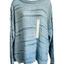 a.n.a  Blue Navy White Striped Sweater Crew Neck Size L NEW Tags A New Approach Photo 0