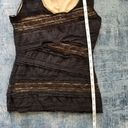 Max Studio  Black Ruffle and Lace Tank S Photo 4