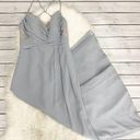 Hayley Paige Occasions Hayley Paige Silver Chiffon Bridesmaid Dress Photo 0