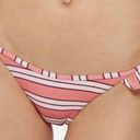 Topshop White and coral stripe Frill bikini bottom never worn  Photo 0