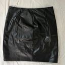 Black Leather Skirt Size M Photo 1