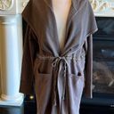 easel Tribal Boho Brown Cotton Hoodie Jacket Aztec Rad Knit Oversized Comfy Roomy Photo 1
