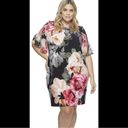 Calvin Klein Black & Pink Floral Party Formal Sheath Dress Womens Large Photo 2