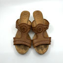 Jack Rogers  Brown Leather Cork Wedge Sandals Women's 9 US Photo 4