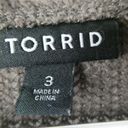 Torrid  Plus Size Taupe Ribbed Knit Open Front Cardigan Sweater Brown Pockets 3XL Photo 6