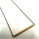 The Bar Gold tone pendant necklace Photo 3