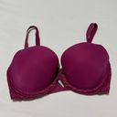 Wacoal  34DD La Femme Underwire Bow Accent Magenta Shade Tee Bra Photo 4