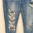 American Eagle  Women's Distressed Boyfriend Jeans Blue Denim Medium Wash Size 8 Photo 9