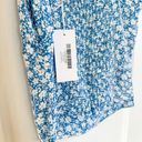 Reformation  | NWT Lupe Cami Tie Tank Top in Floral Azzurro Blue Photo 5