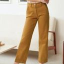 Everlane  Cropped Straight Leg High Rise Mustard Yellow Jeans Photo 0