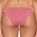 Mulberry Soluna Tie Side Hipster Swim Bikini Bottom  Pink Medium NWT Photo 1