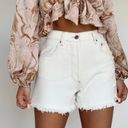 Lane 201 White Denim Shorts Photo 0