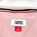 Tommy Hilfiger  Tommy Jeans Womens Ribbed Knit Short Sleeve Bodysuit Size M Pink Photo 3