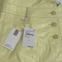 Good American NWT  Better Than Leather Straight Leg Overalls in Key Lime Sz 10/30 Photo 6