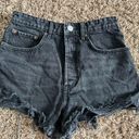 ZARA Black Denim Shorts Photo 0