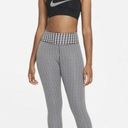 Nike NWT  Women's Dri-FIT Mid Rise 7/8 One Icon Clash Leggings Black Photo 0