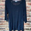 Allison Brittney  Loose Open Knit Lace Pullover Sweater Women's Size XL Photo 0