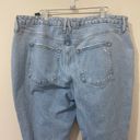 Good American  x Zara Jeans Womens Plus Sz 18 Classis Slim Ripped High Rise Denim Photo 7