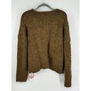 Cider  WOOL-BLEND CABLE KNIT V-NECK POCKET BUTTON CARDIGAN CURVE Size 2XL Photo 3