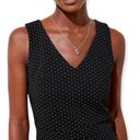 Loft  V-Neck Midi Sleeveless Polka Dot Dress Photo 2