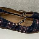 Crown & Ivy  Women’s Plaid Pearl Mary Jane Flats Jalessa Size 9.5 Photo 1