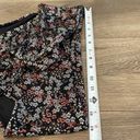 Chelsea and Violet  High Waist Front Tie Black Floral Bikini Swim Bottoms Large Photo 4