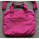 Kipling  Digifly Coral Pink Laptop Messenger Book Bag Photo 3