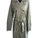 Marine layer  Kelly Belted Trench Coat Faded Sage/Olive Green Size Small Photo 5