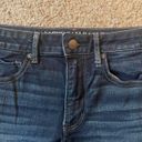 American Eagle Dark Blue Denim Jean Shorts, Super Stretch, Hi-Rise Shortie Photo 5